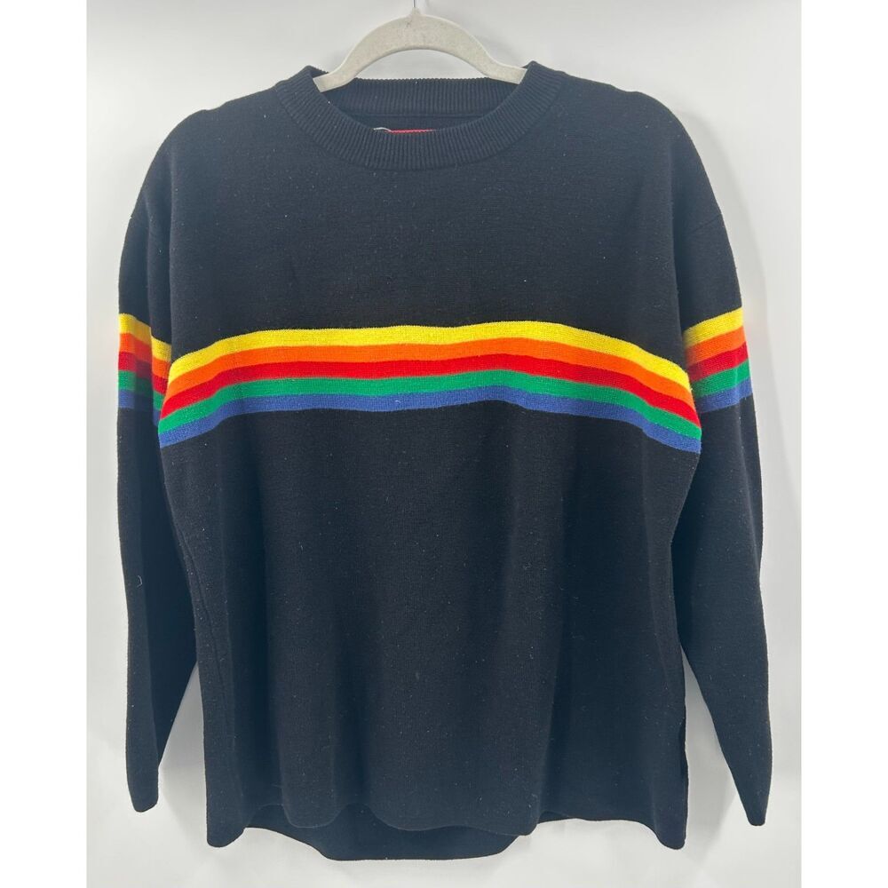 Rainbow Striped 90's Vintage UnionBay Pullover Knit Sweater Top Medium